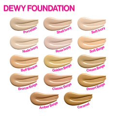 Photo Focus Dewy Foundation | Shell Ivory