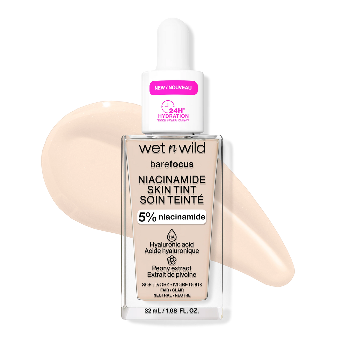 Bare Focus Niacinamide Skin Tint | Soft Ivory